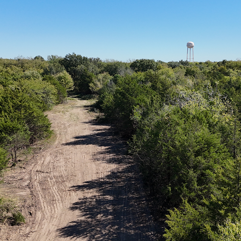 Aerial View of road construction